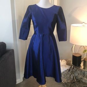 Size 4 Shimmer Satin fit and flair dress